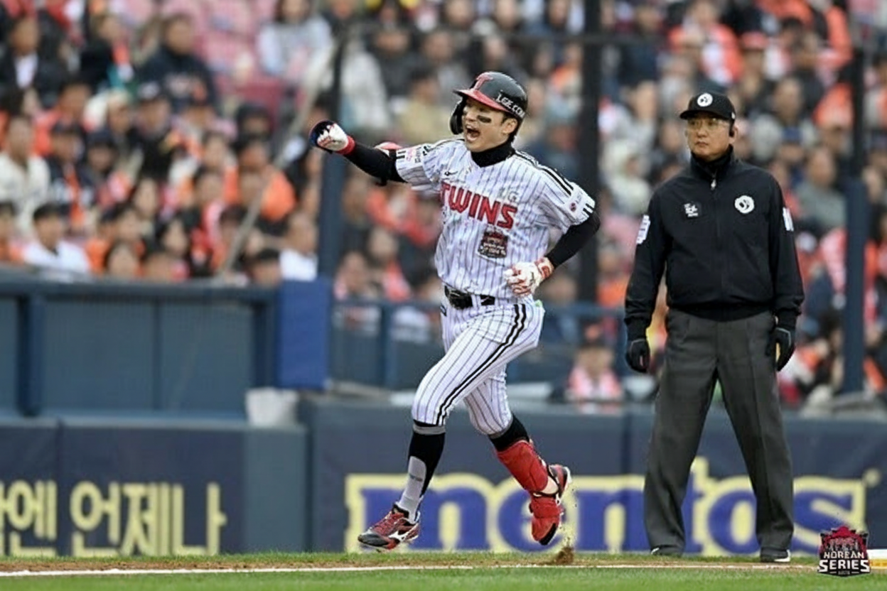 박해민, 천성호 외야 수비 극찬 "정말 좋은 수비였다"