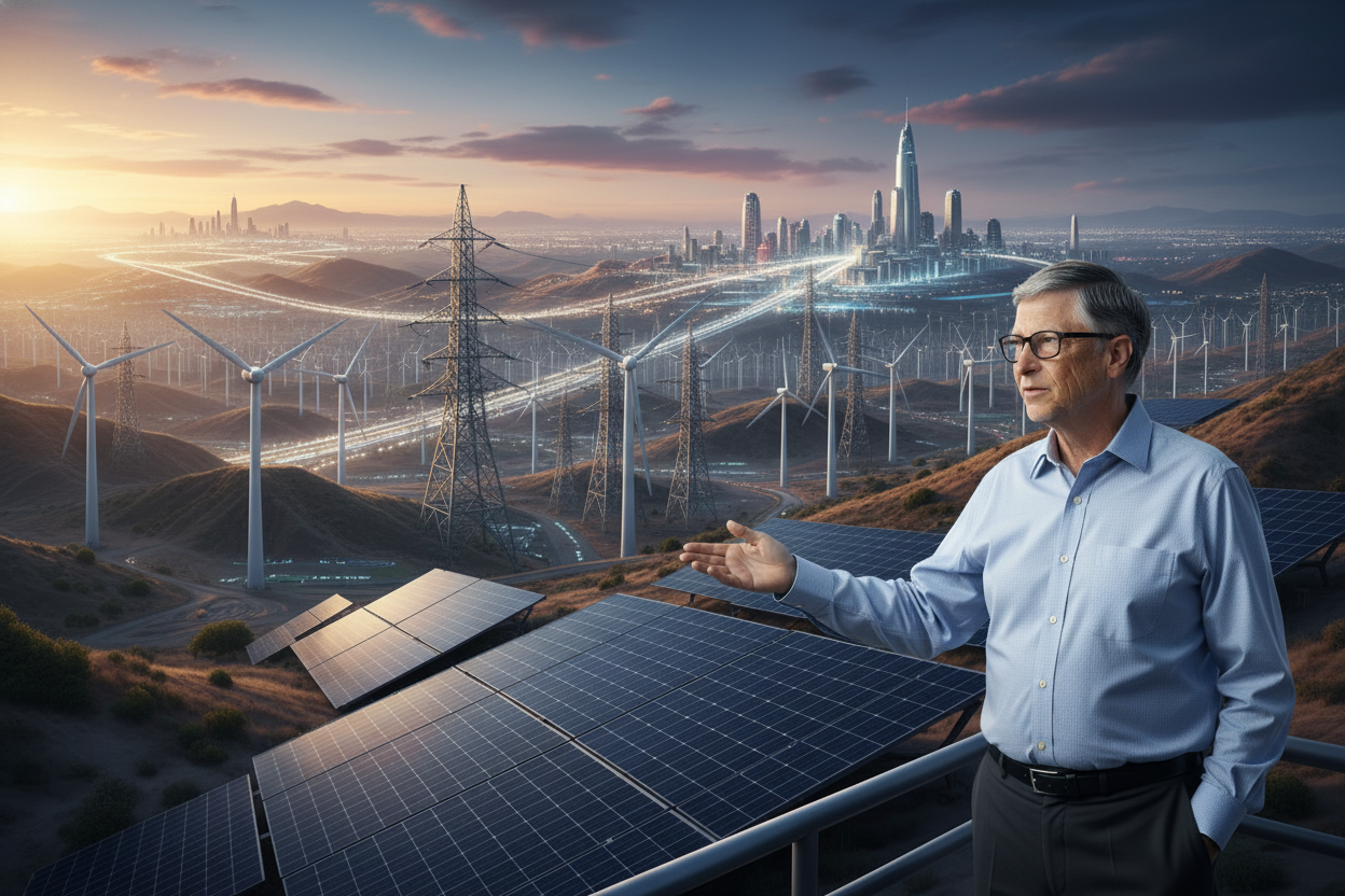 빌 게이츠 "기후 기술, 단기 목표보다 미래 전력망"