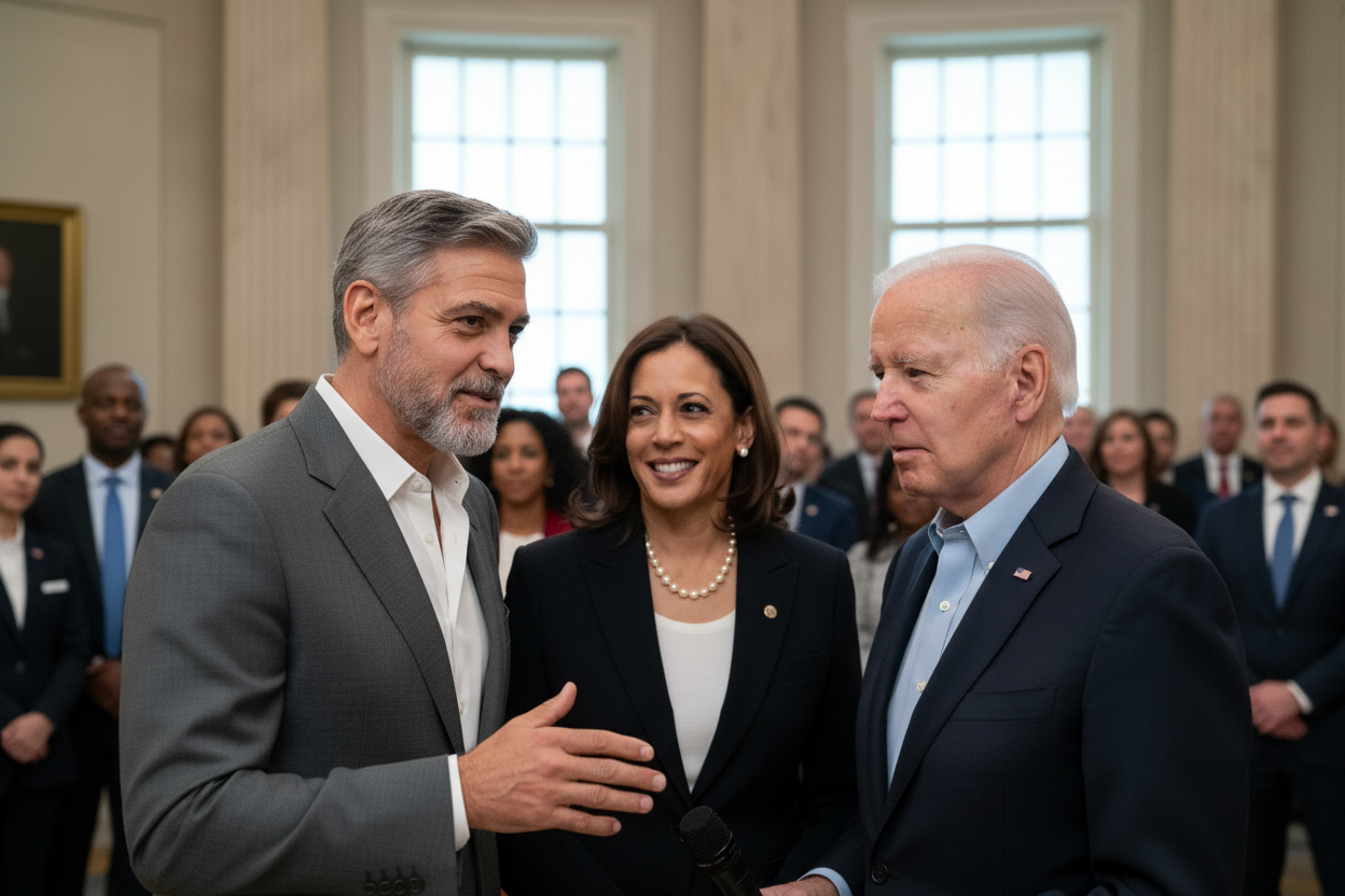 조지 클루니 "해리스 부통령 지명은 실수" 논란