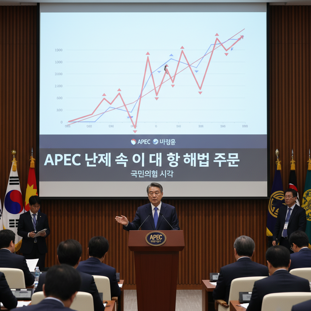 APEC 난제 속 이 대통령 해법 주목 (국민의힘 시각)