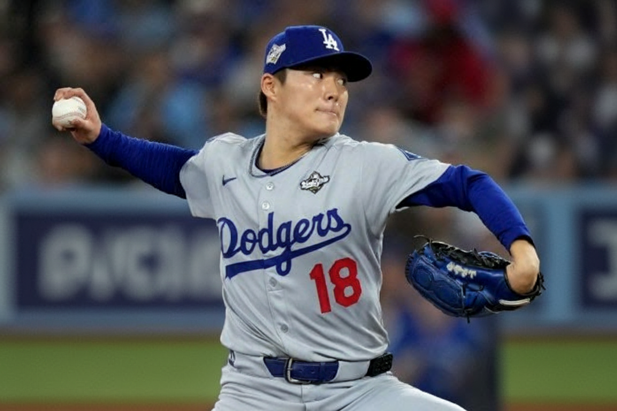 야마모토 2G 완투승! 다저스, WS 2차전 5-1 승리 (1승1패)