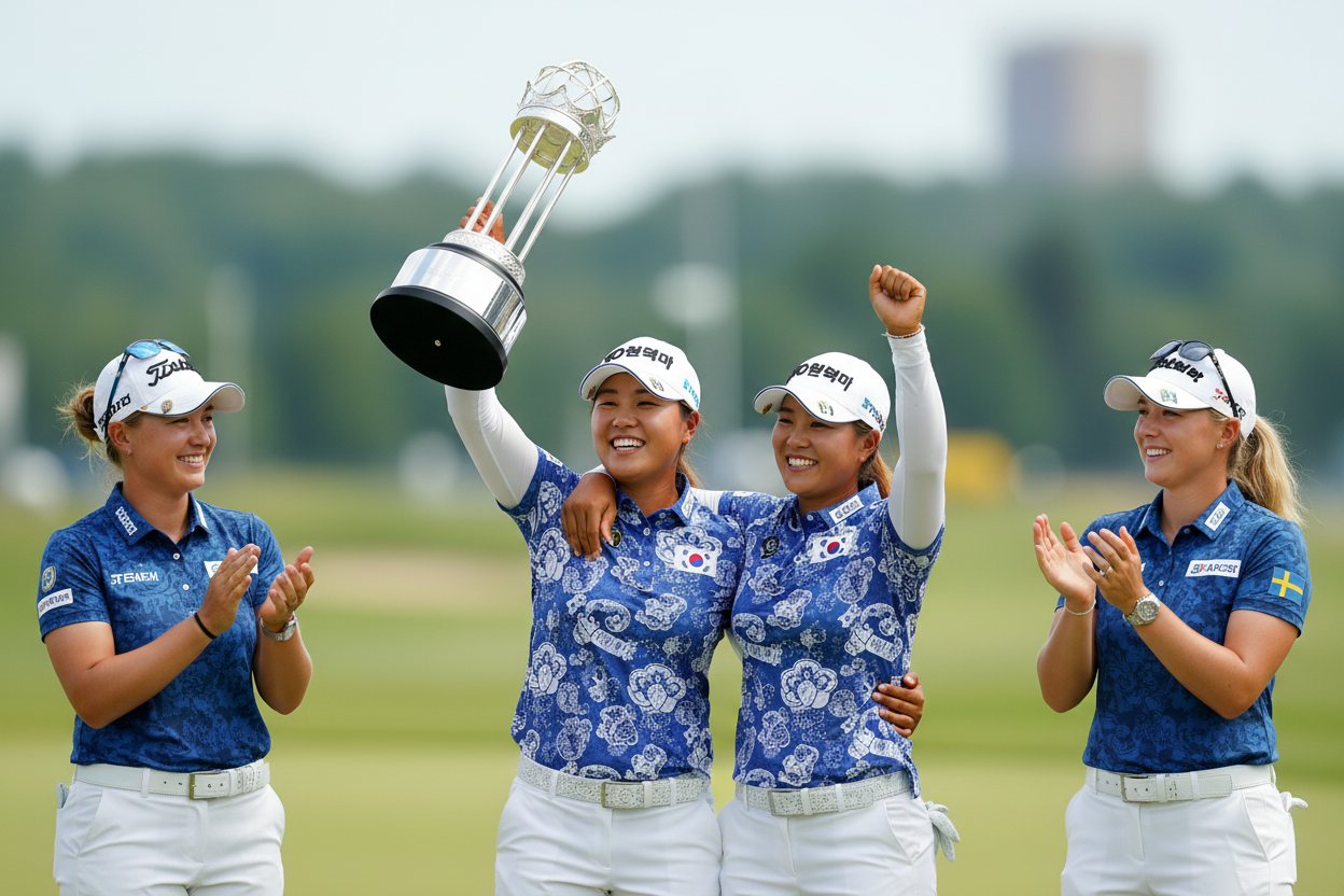 LPGA 매치플레이, 한국 스웨덴에 1승