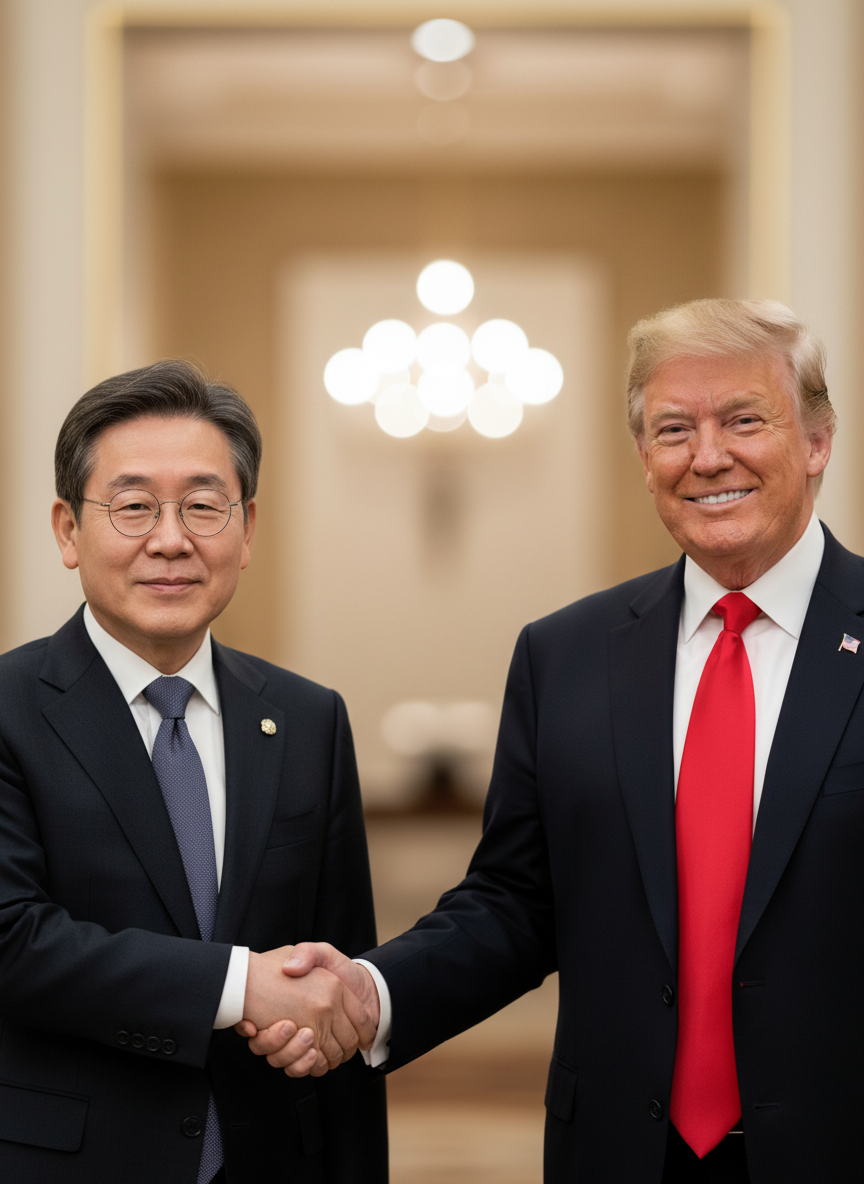 이재명-트럼프, 한미정상회담서 관세협상 타결