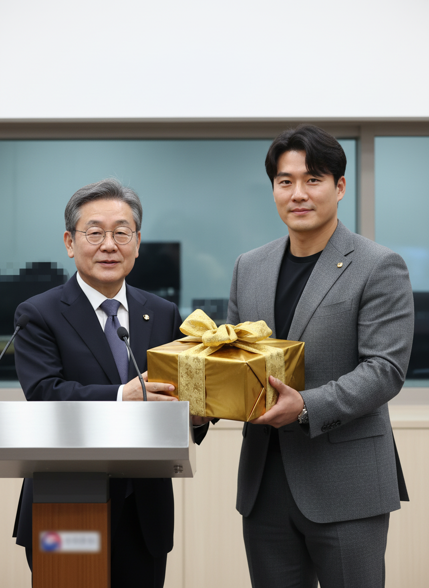 황금빛 선물, 이재명 취향 저격에 외신도 주목