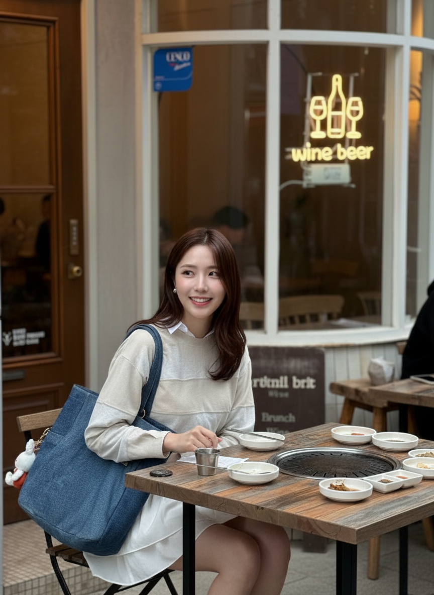 성해은, 가을 저녁 설렘…고기 기다리는 일상 공개