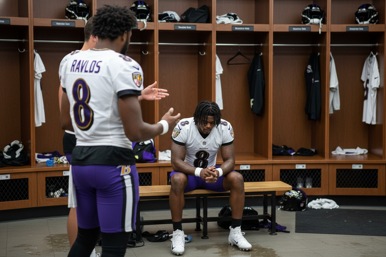 NFL 레이븐스 라마 잭슨, 라커룸 경기 삭제 논의