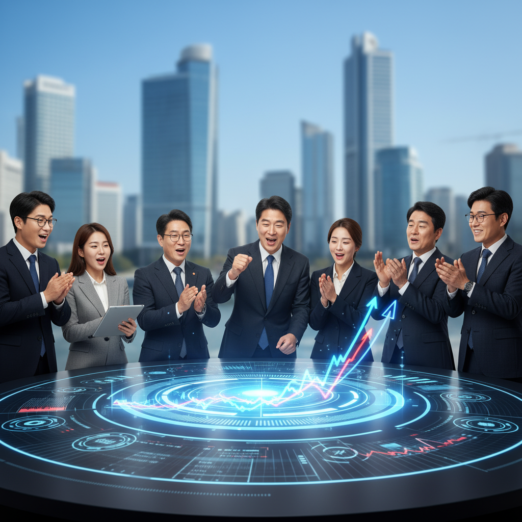 한화오션 주가 급등, 장중 최고가 경신