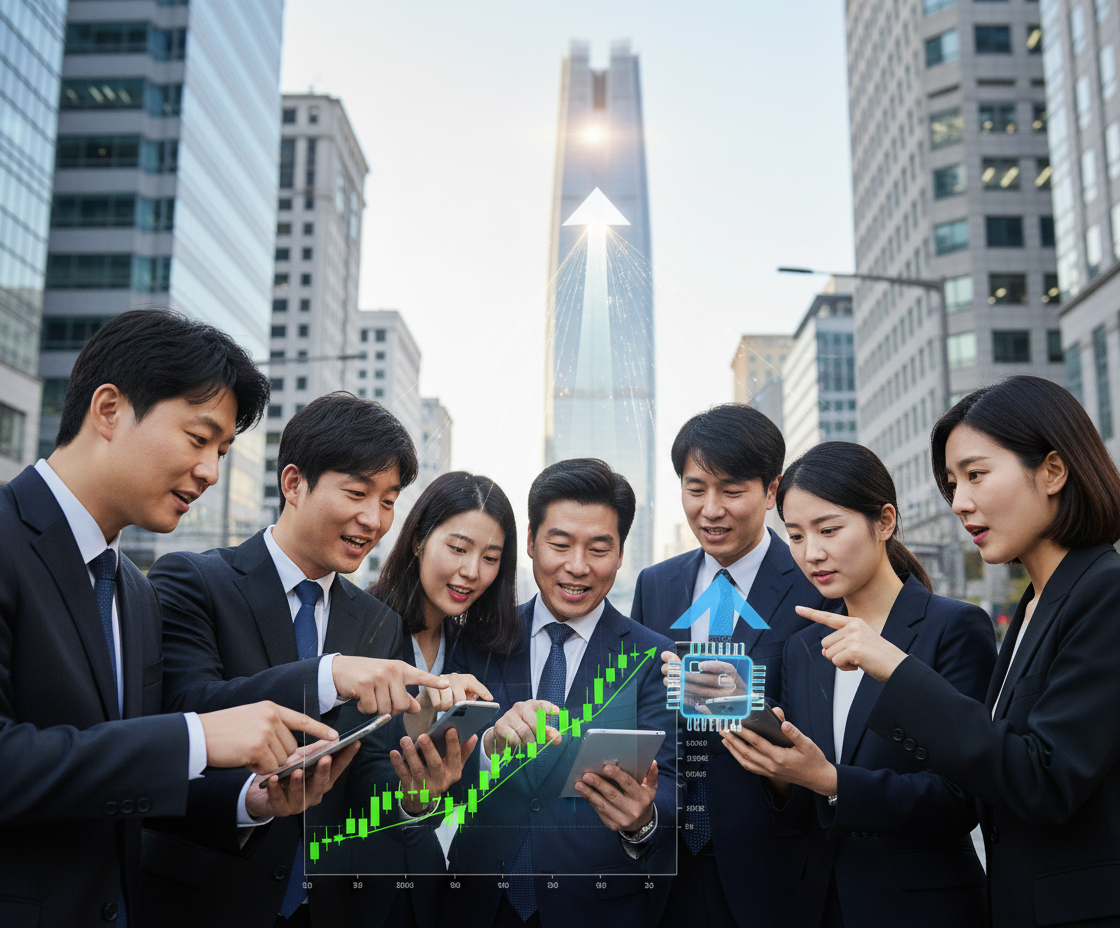 코스피 상승, 개인 매수에 삼성전자 '쑥'