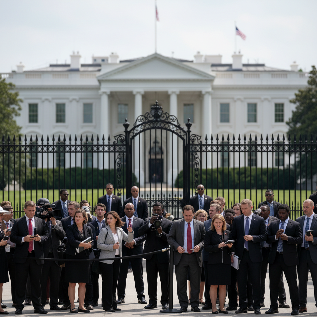 백악관, 언론사 통신 담당 구역 접근 제한 논란